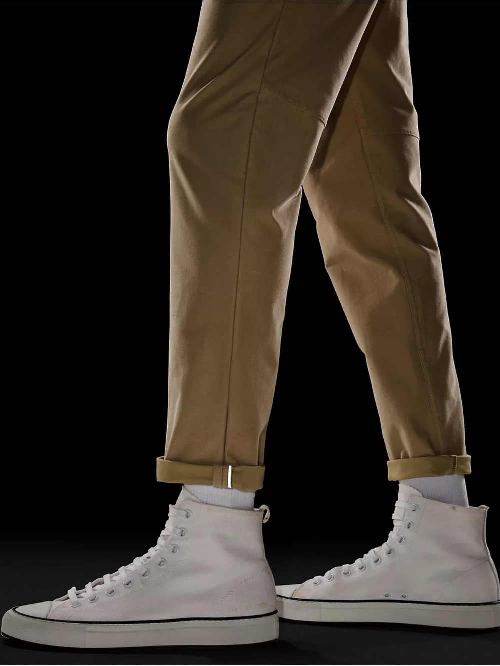 Lululemon ABC Slim Fit Pant 34x32 Warpstreme Khaki Tan Trench 5 Pocket NWOT - Picture 5 of 11